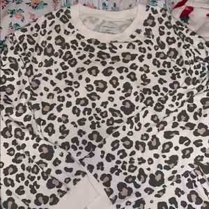 American Eagle Outfitters Leopard Sweatshirt